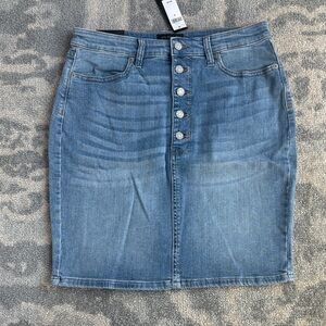 Banana Republic Blue Denim Pencil Skirt